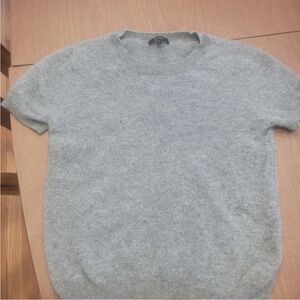 Quince Light Gray Crew Neck Sweater